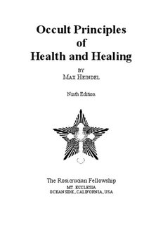 Occult Principles of Health and Healing