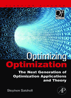 Optimizing Optimization: The Next Generation of Optimization