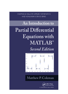 Partial Differential Equations with MATLAB