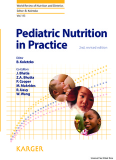 Pediatric Nutrition in Practice, 2nd Edition