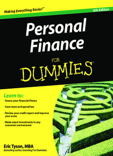 Personal Finance for Dummies