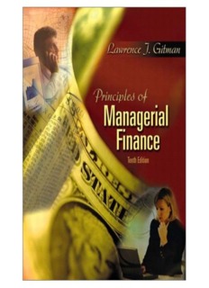 Principles of Managerial Finance