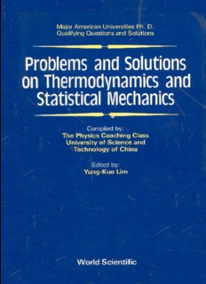 Problems and Solutions on Thermodynamics and Statistical Mechanics