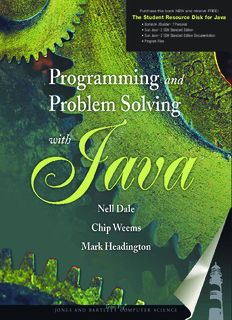 Programming and Problem Solving with Java