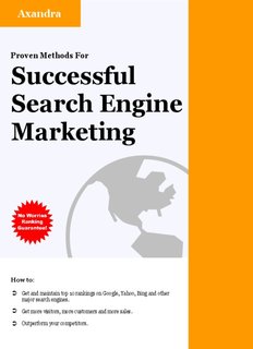 Proven Methods For Successful Search Engine Marketing