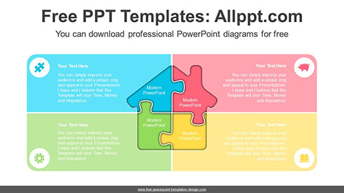 Puzzle House PowerPoint Diagram