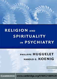 Religion and Spirituality in Psychiatry