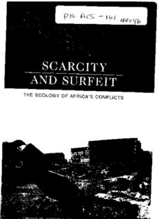 Scarcity and surfeit : the ecology of Africa's conflicts - Disasters and