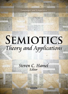 Semiotics: Theory And Applications