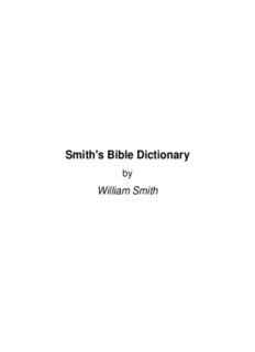 Smith's Bible Dictionary