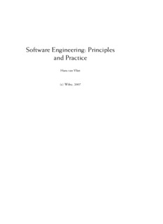 Software Engineering: Principles and Practice