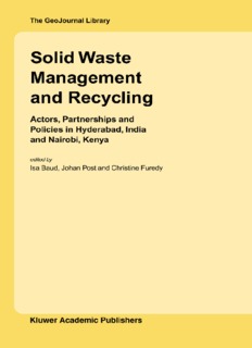 Solid Waste Management and Recycling