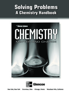 Solving Problems: A Chemistry Handbook