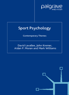 Sport Psychology: Contemporary Themes