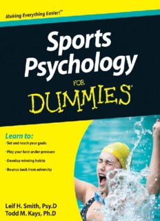 Sports Psychology For Dummies