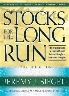 Stocks for the Long Run