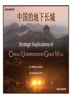 Strategic Implications of China's Underground Great Wall