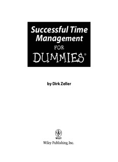 Successful Time Management for Dummies