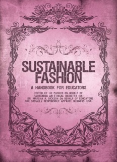 Sustainable Fashion: A Handbook for Educators