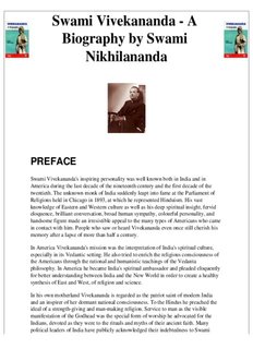 Swami Vivekananda - A Biography by Swami Nikhilananda