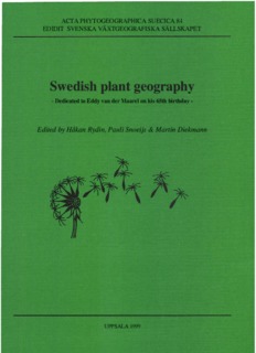 Swedish plant geography