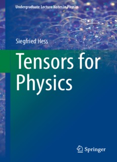 Tensors for Physics