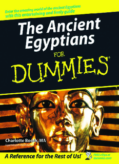 The Ancient Egyptians For Dummies