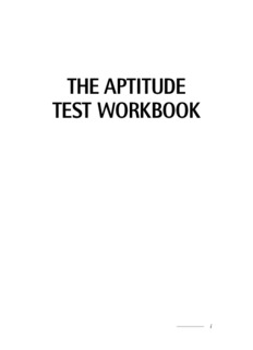 The Aptitude Test Workbook: improve your career options