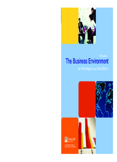 The Business Environment