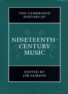 The Cambridge History of Nineteenth-Century Music