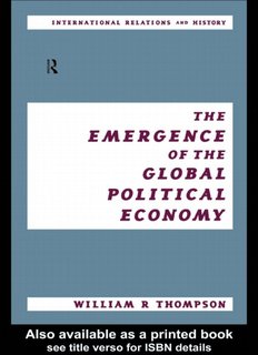 The Emergence of the Global Political Economy