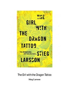 The Girl with the Dragon Tattoo