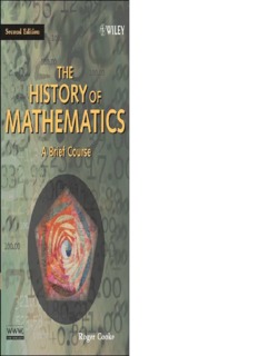 The History of Mathematics: A Brief Course