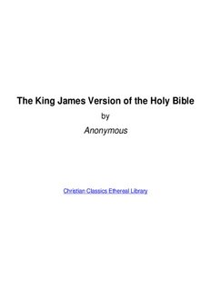 The King James Version of the Holy Bible