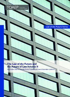 The Law of the Future and the Future of Law: Volume II - FICHL