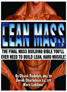 The Lean Mass Diet - Bodybuilding.com