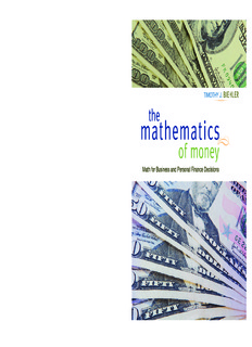 The Mathematics of Money