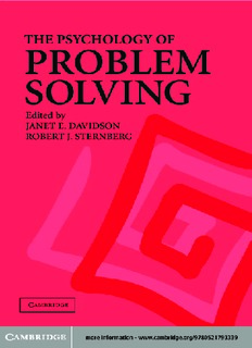 The Psychology of Problem Solving