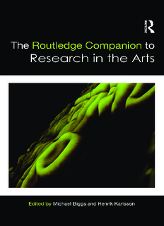 The Routledge Companion to Research in the Arts