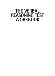 The Verbal Reasoning Test Workbook - Believe in your dreams