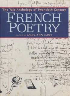 The Yale Anthology of Twentieth-Century French Poetry