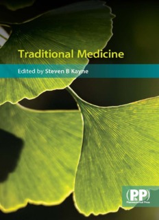 Traditional Medicine by Steven B Kayne