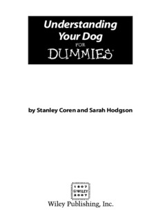 Understanding Your Dog For Dummies