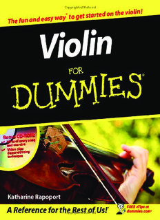 Violin For Dummies