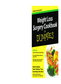 Weight Loss Surgery Cookbook