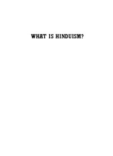 What Is Hinduism?