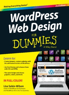 WordPress Web Design For Dummies